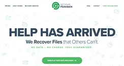 Desktop Screenshot of getyourfilesback.com